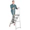 Vestil 4 Step SS Folding Ladder with Wheels FLAD-4-SS - alternate 3
